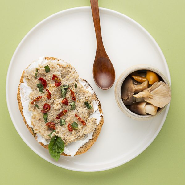 Funghi misti e crema di funghi